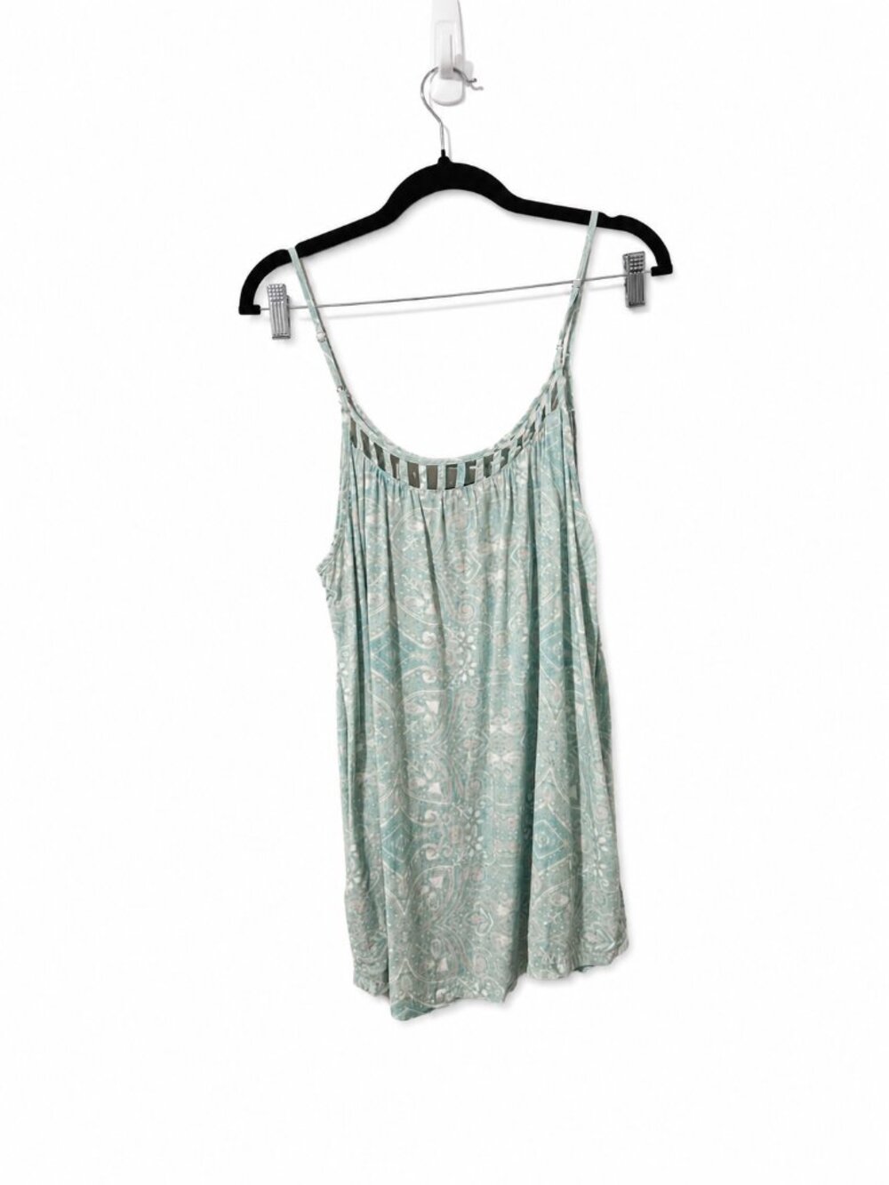 Simply Noelle XXL Blue Paisley Flowy Tank Top